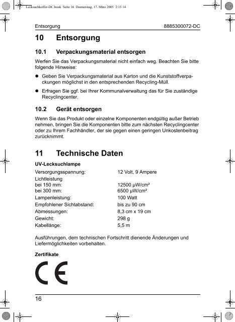 Bedienungsanleitung - WAECO - AirCon Service