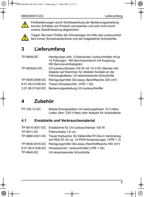 Bedienungsanleitung - WAECO - AirCon Service