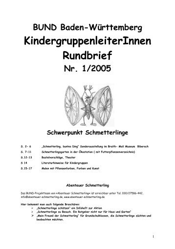 KindergruppenleiterInnen Rundbrief - Umweltbildung in der Offenen ...