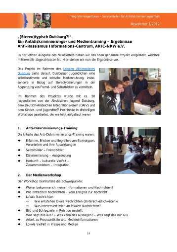 zum Abschlussbericht - NRWgegenDiskriminierung.de