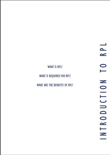 RPL Guide Book (pdf) - Wellington Institute of Technology