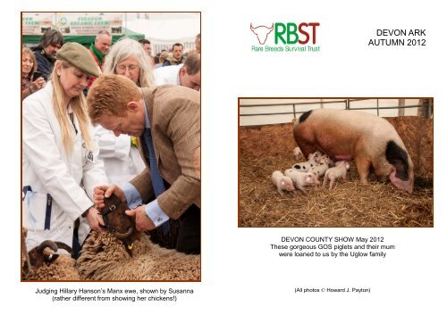 Summer 2012 News Letter - RBST Devon