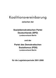 2002: Koalitionsvereinbarung zwischen SPD und PDS - Archiv