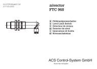 Nivector FTC 968 (KA) - ACS-CONTROL-SYSTEM GmbH
