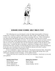 Download PDF KANSAS HIGH SCHOOL GOLF RULES TEST