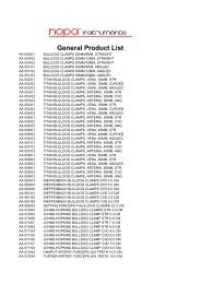 General Product List - Gothic Projects