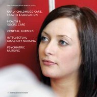 Nursing & Health Studies - Letterkenny Institute of Technology