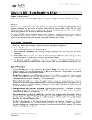 Ocularis DS - Specifications Sheet - Moonblink