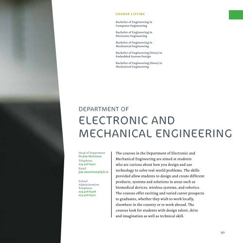 Electronic & Mechanical Engineering - Letterkenny Institute of ...