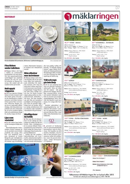 VarannanlÃ¶rdag 25 maj 2013 - Kristianstadsbladet