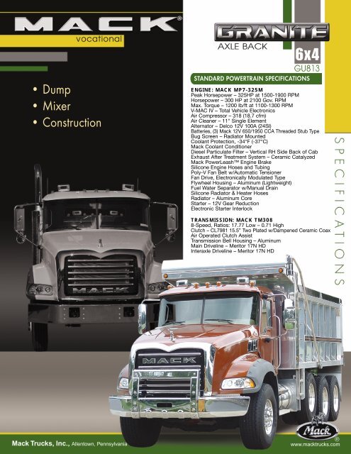 Ã¢Â€Â¢ Dump Ã¢Â€Â¢ Mixer Ã¢Â€Â¢ Construction - Bruckners Truck Sales