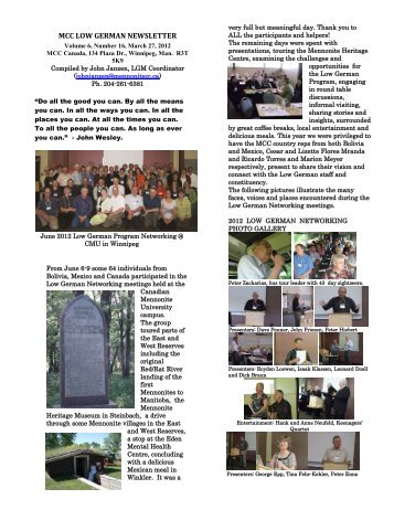 MCC LGM July 2012 Newsletter.pdf - Mennonite Central Committee ...
