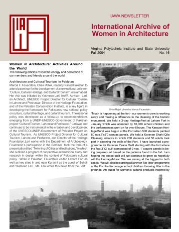 International Archive of Women in Architecture - Special Collections