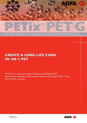 Create a long-life Card in 100 % Pet - Agfa