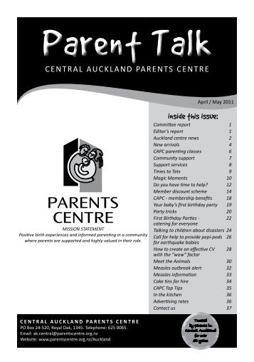 CENTRAL - Parents Centres New Zealand Inc