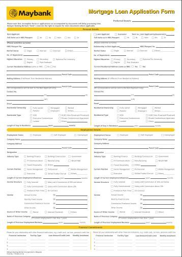 Loan Mortgage: Loan Mortgage Application