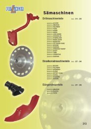 213 Drillmaschinenteile Einzelkornsämaschinenteile Seite 237 ...