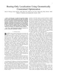 Bearing-Only Localization Using Geometrically Constrained ...