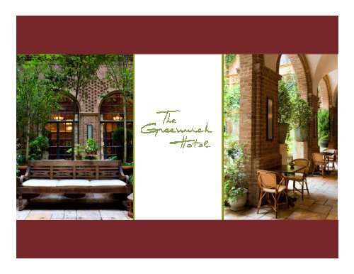 Brochure - The Greenwich Hotel