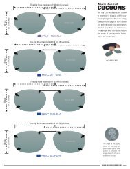 Cocoons Rimless Clip-Ons Sizing Guide - Cocoons Eyewear