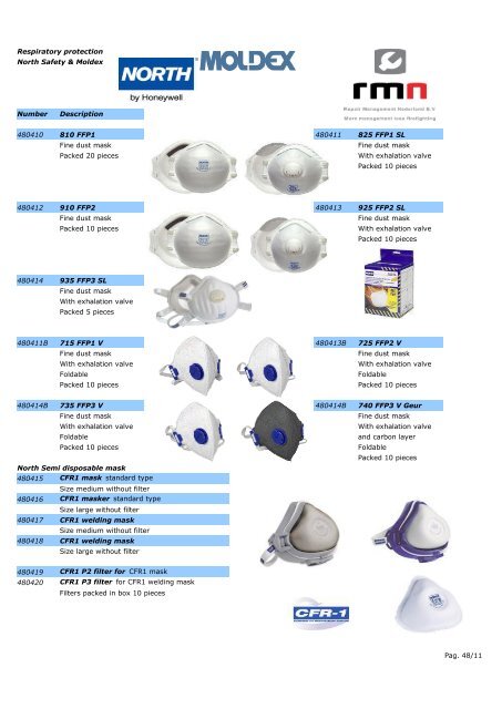 North outlet respiratory protection