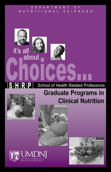 clinical nutrition grad - School of Health Related Professions