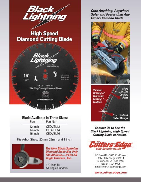 High Speed Diamond Cutting Blade that Cuts ... - Cutters Edge