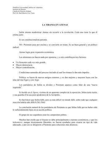 LA TIRANIA EN ATENAS SolÃ³n intenta ... - Historia Antigua