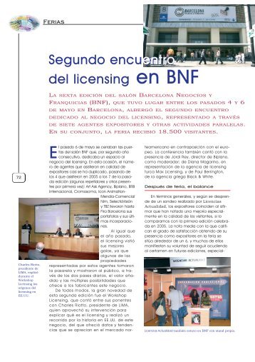 entro Segundo encuentro del licensing en BNF - Licencias Actualidad