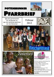 PFARRBRIEF - Pfarre Pottenbrunn