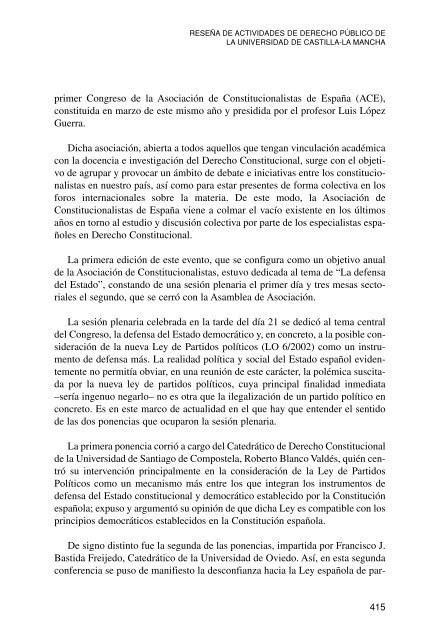 Parlamento y ConstituciÃ³n. Anuario nÃºm. 6 (2002) - Cortes de ...