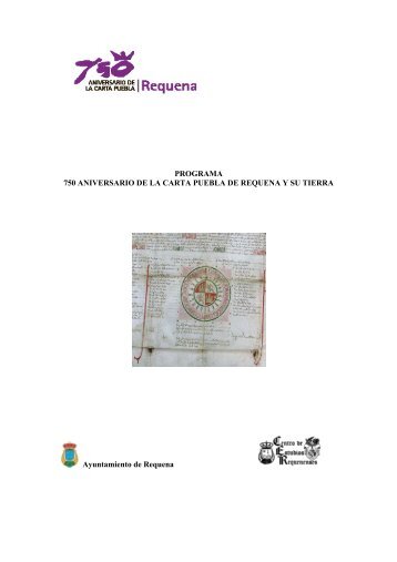 750 Aniversario de la Carta Puebla de Requena y - Bibliotecas ...