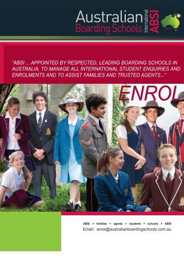 ABSI brochure (PDF) - Australian Boarding Schools International