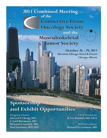 View Exhibitor Prospectus - Connective Tissue Oncology Society