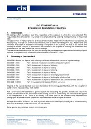 STANDARDS ISO STANDARD 4628 Evaluation of ... - cin protective