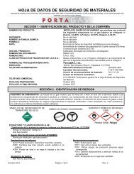 hoja de datos de seguridad de materiales - Air Systems International