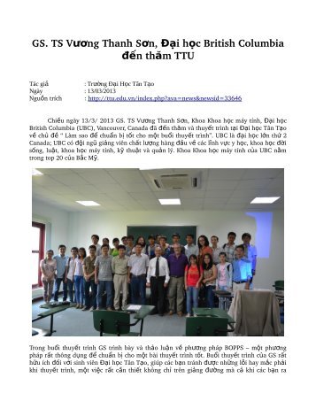 [2013]TTU-GS. T ... Columbia Äáº¿n thÄm TTU.pdf