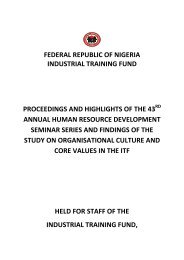 core values - ITF Nigeria