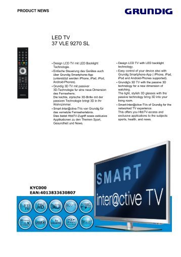 LED TV 37 VLE 9270 SL