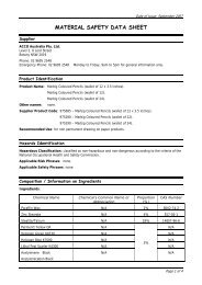 MATERIAL SAFETY DATA SHEET - ACCO Australia