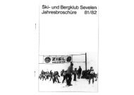 Ski- und Bergklub Sevelen Jahresbroschüre 81/82