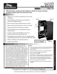 DWR Series Wall Mount Rack Exceptional ... - TristateTelecom