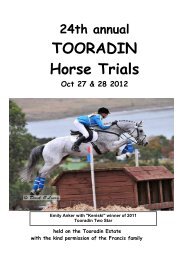 TOORADIN Horse Trials - Victorian Eventers Association