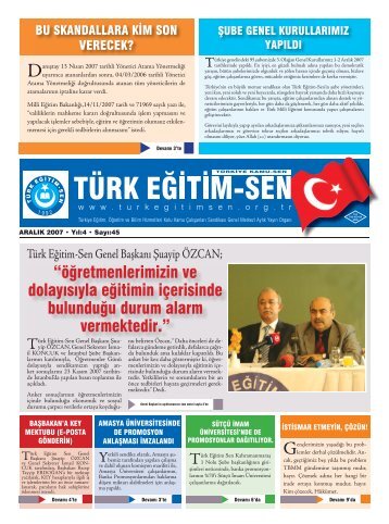 âÃ¶Äretmenlerimizin ve dolayÄ±sÄ±yla eÄitimin ... - TÃ¼rk EÄitim-Sen