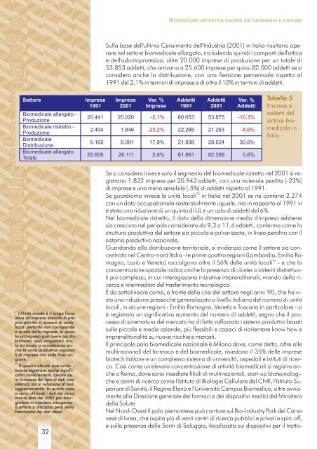 medicale.pdf - Osservatorio Biomedicale Veneto