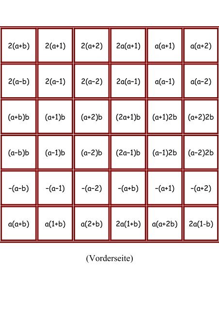 Reversi-Spiel zum Ausdrucken - Fam. Zangl