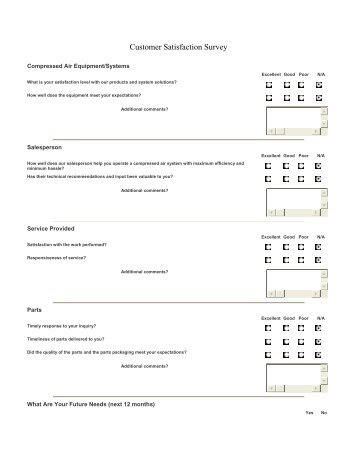 Customer Satisfaction Survey