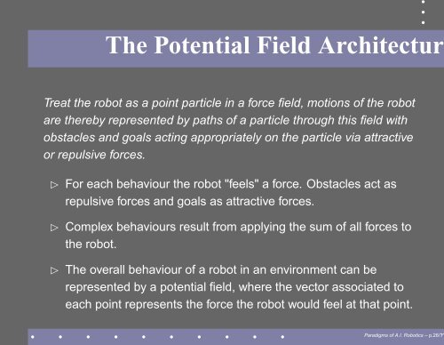 Paradigms of A.I. Robotics