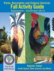Fall Activity Guide - the City of Lodi