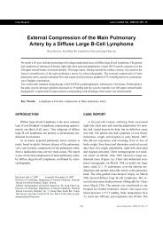 External Compression of the Main Pulmonary Artery by a Diffuse ...